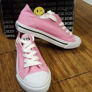 Joe Boxer pink and white sneakers